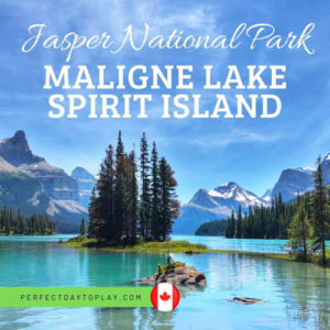 Maligne Lake Cruise boat tour to Spirit Island in Jasper National Park, Alberta, Canada feature