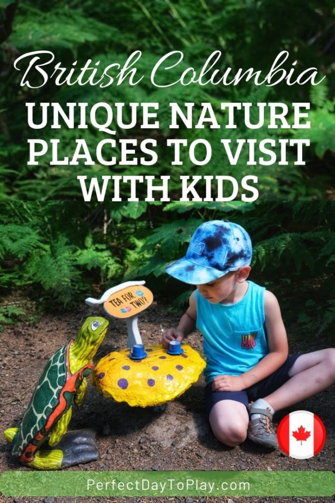 Unique nature & wildlife places to visit with kids and toddlers in British Columbia: nature trails & reserves, farms, zoos, train rides, and other outdoor attractions to enjoy this summer! pinterest