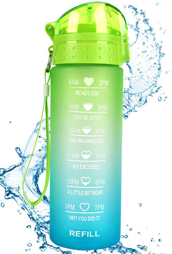 product water bottle green