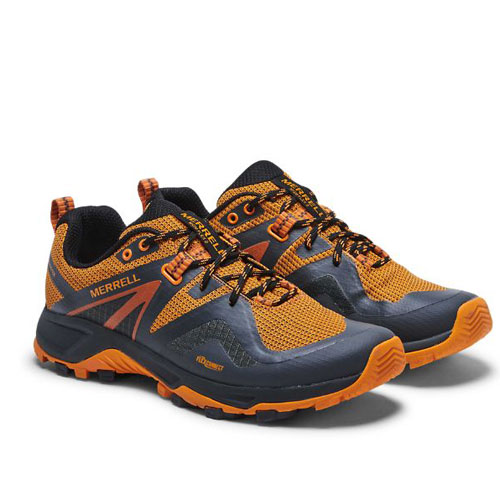men hiking shoes for summer hikes merrell orange