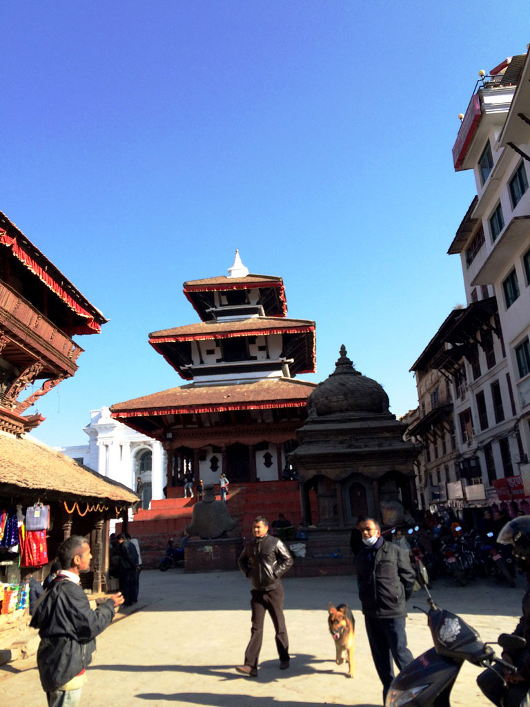Kathmandu Durbar Square ancient temple and shrine