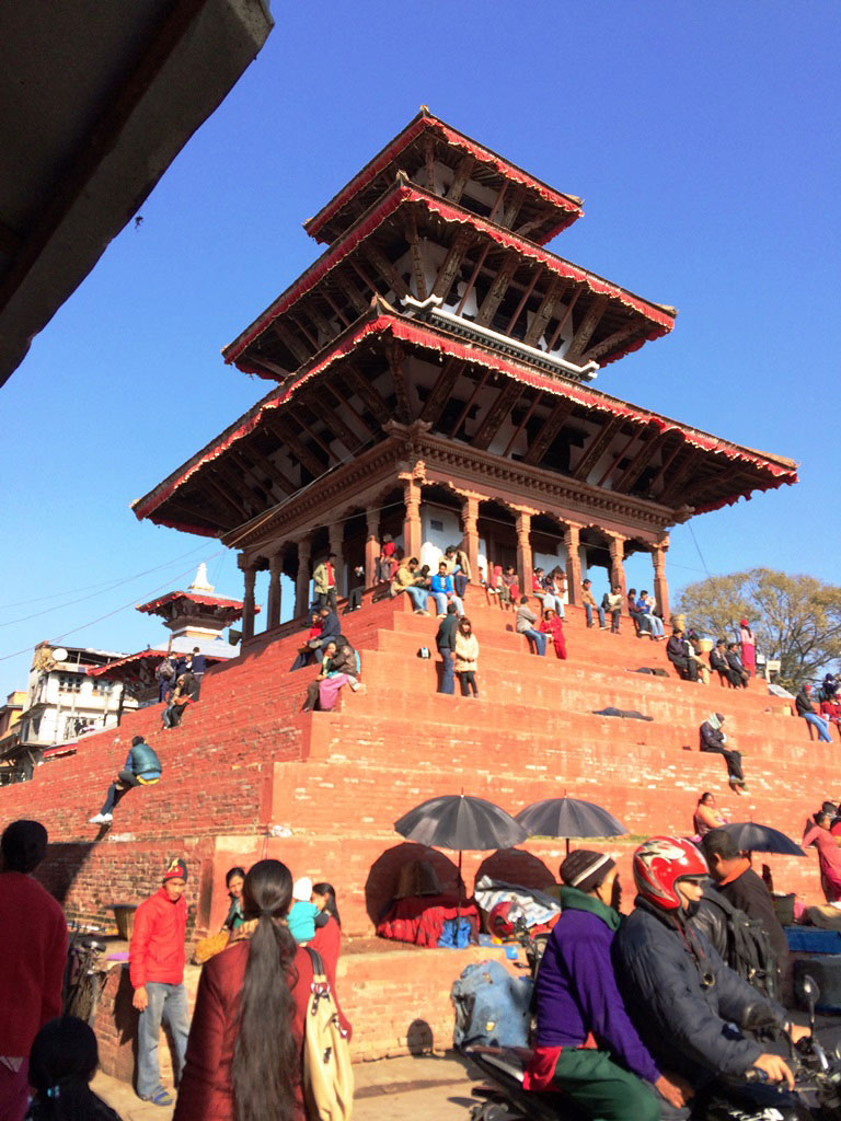 Kathmandu Durbar Square main ancient Taleju temple photo before 2015 earthquake