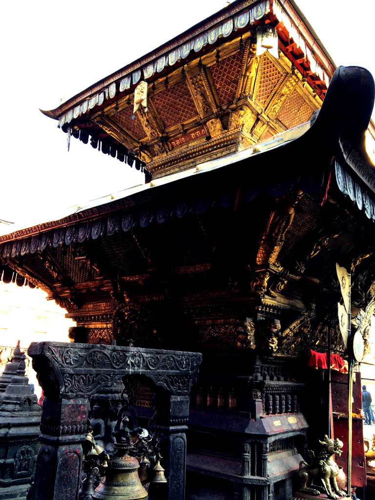 Harati Devi Shrine in Swayambhunath temple in Kathmandu Nepal