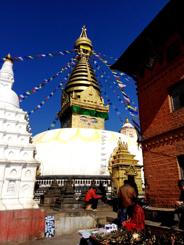 Swayambhu Stupa -before Kathmandu 2015 earthquake