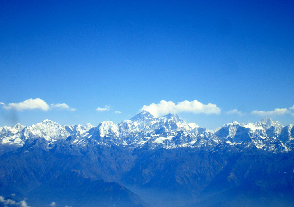 aerial Himalayan mountains photography - Mt Everest