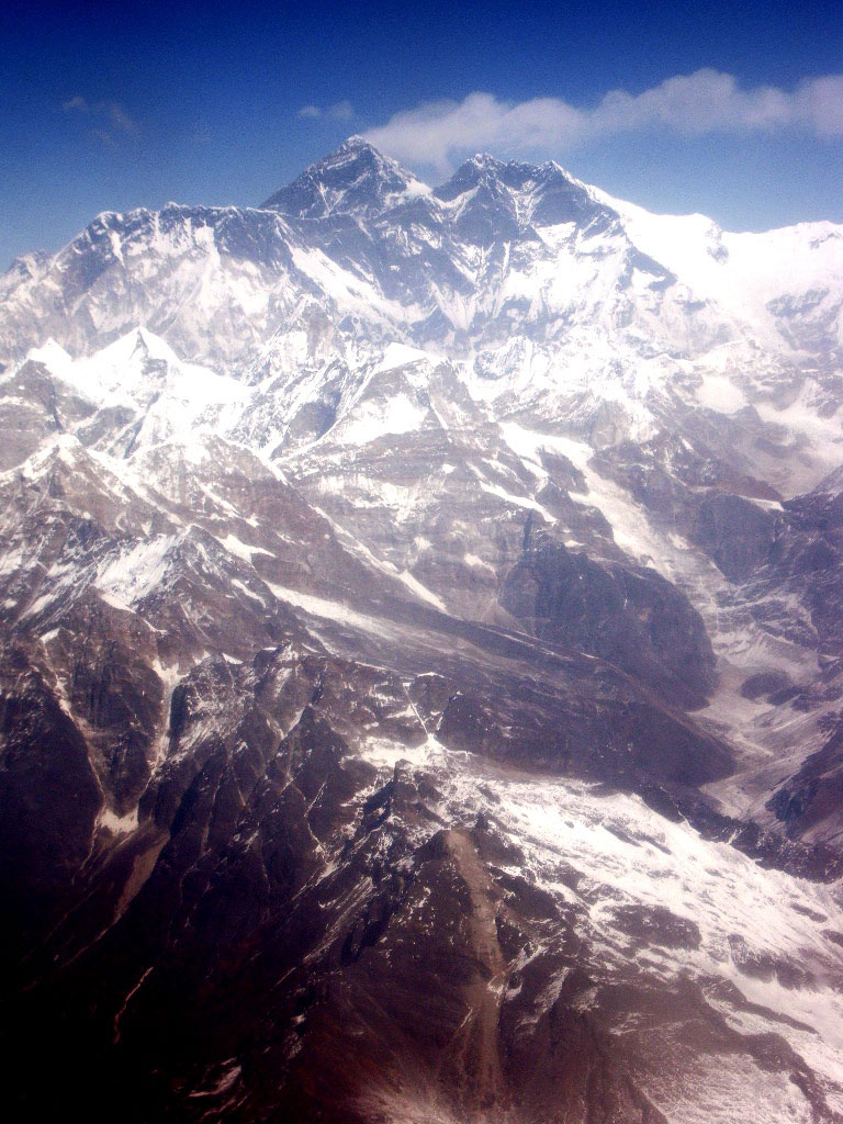 Mt. Everest Jomolungma mountain in Nepal