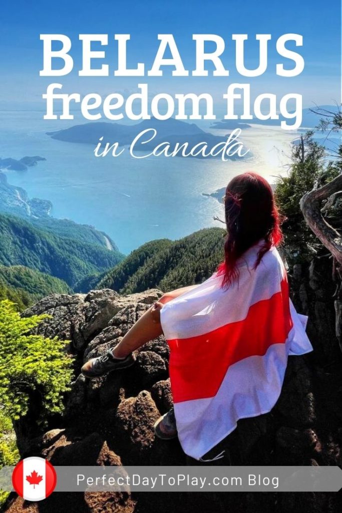 The Belarus white-red-white Freedom Flag waved across Canada - pinterest