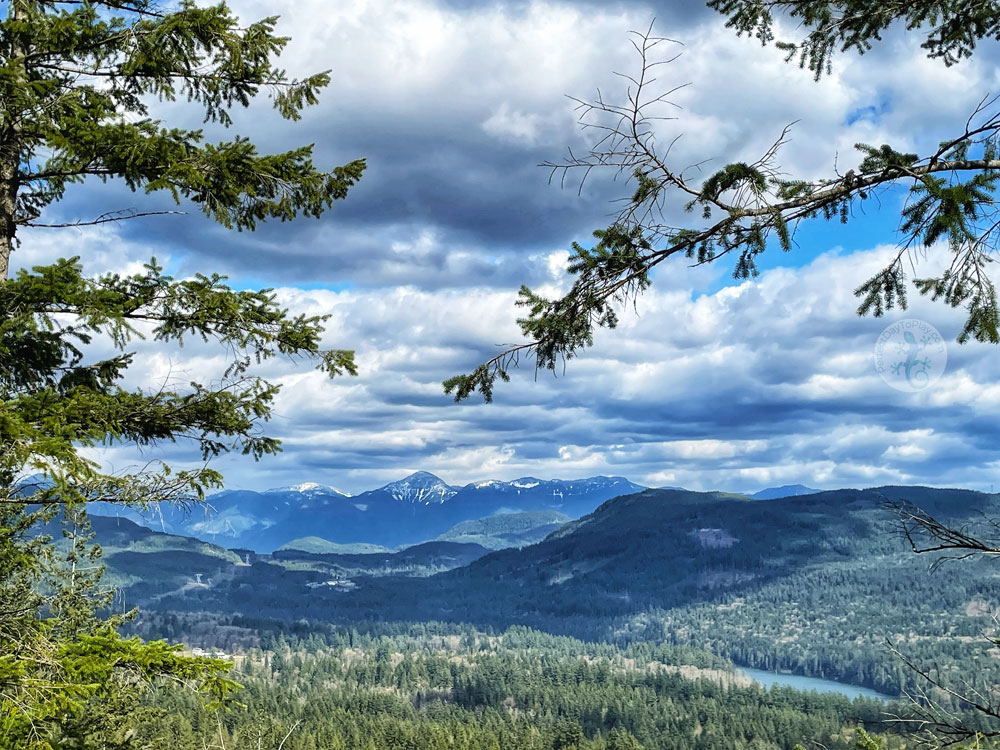 The fantastic view from Iron Mountain trail in Mission, British Columbia, Canada