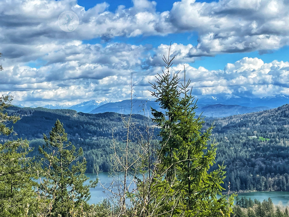 The stunning view from Iron Mountain trail in Mission, British Columbia, Canada