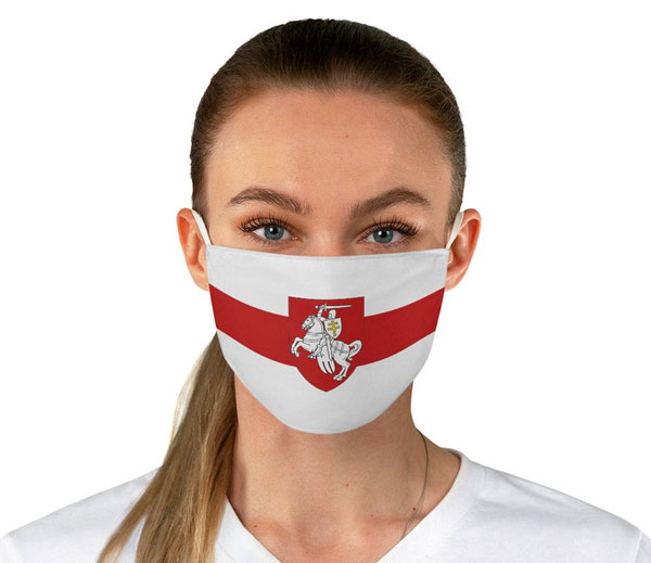 product - belarus mask with Pahonia