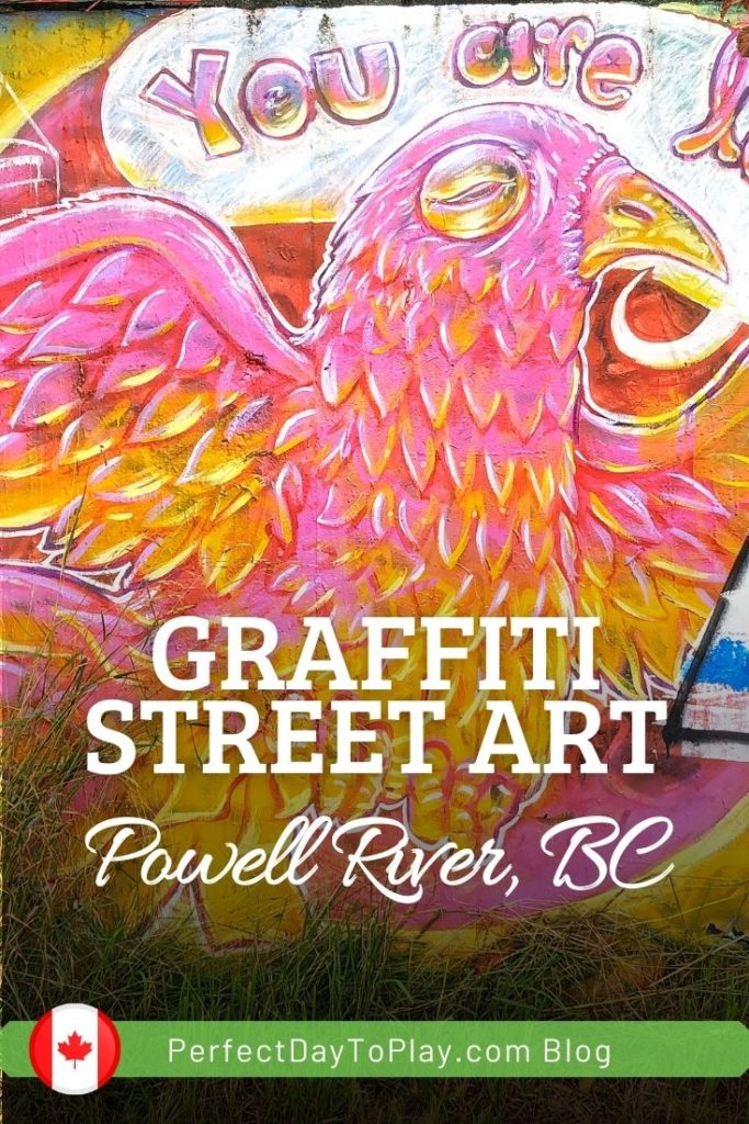 graffiti street art urban local native Powell River British Columbia Canada - pinterest