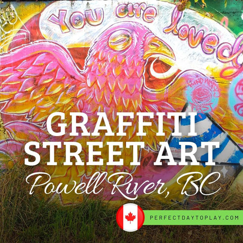 graffiti street art urban local native Powell River British Columbia Canada - feature