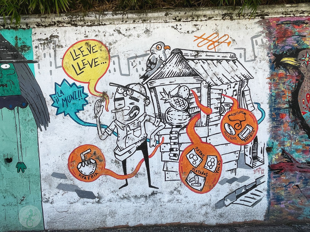 Graffiti Street Art Murals Urban San José Costa Rica City of Colour - orange questions
