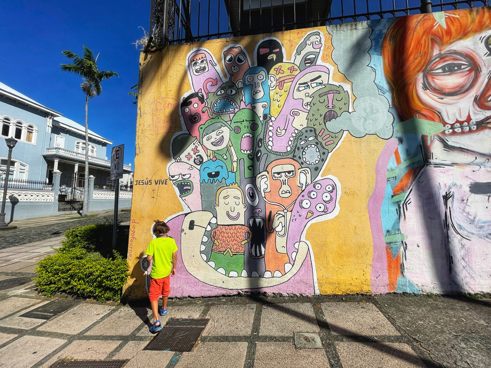Graffiti Street Art Murals Urban San José Costa Rica City of Colour - palm