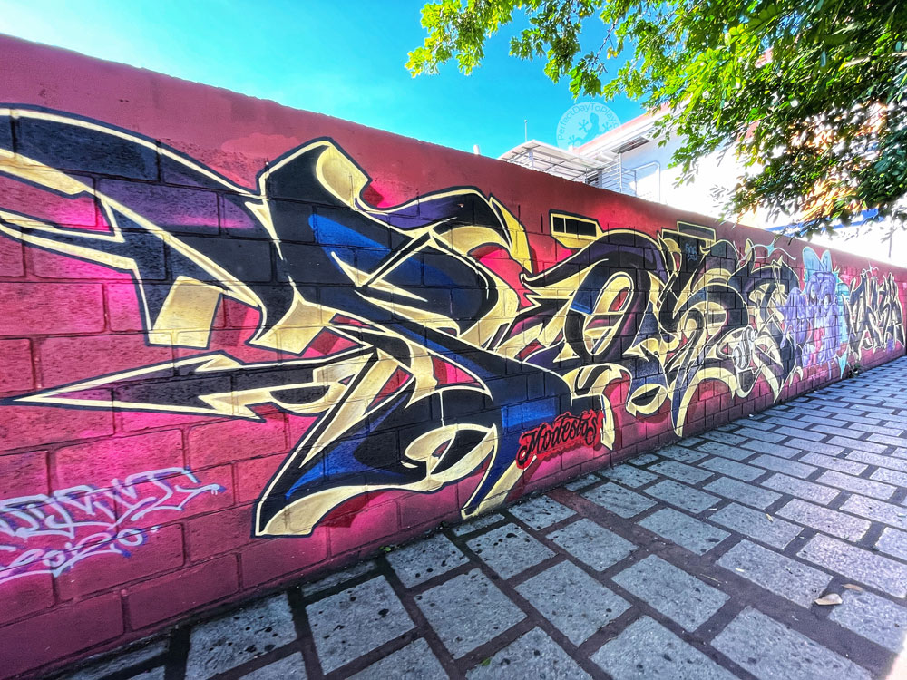 Graffiti Street Art Murals Urban San José Costa Rica City of Colour - magenta wall