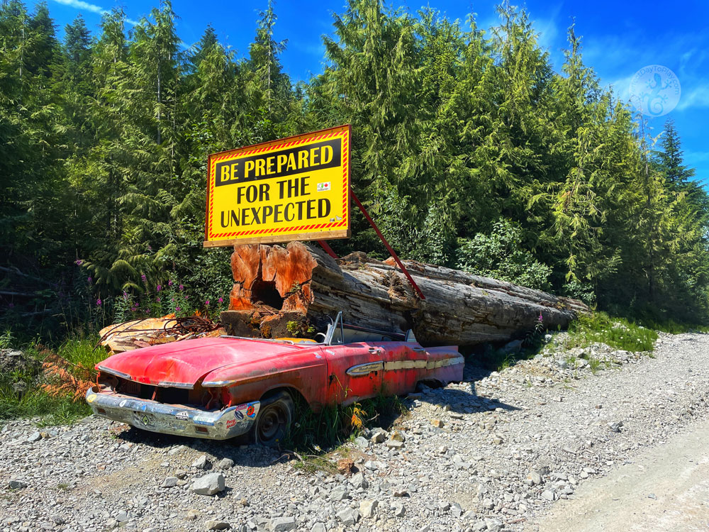 Vancouver Island North road trip travel - be prepared - safety