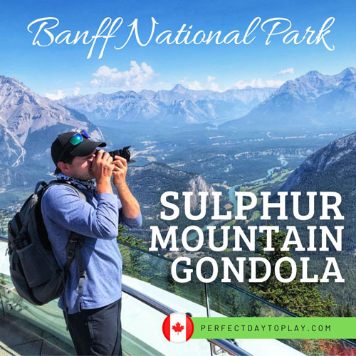 Sulphur Mountain Gondola Mt Sulfur Mount Sulphur Banff National Park attraction Alberta Canada - feature